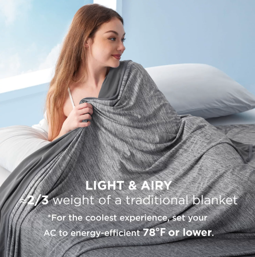 The Featherlight Instant Cooling Blanket